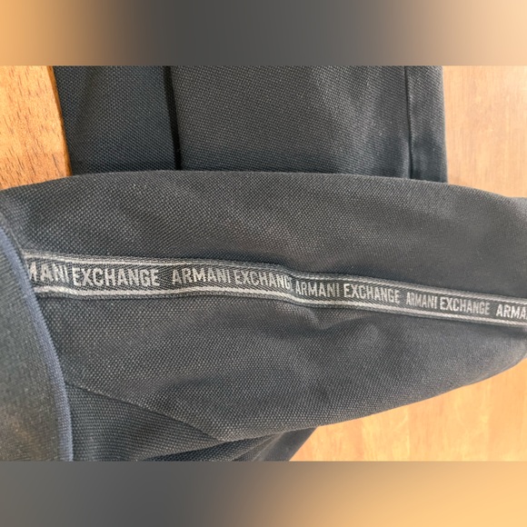 Armani Exchange Men's Black Polo Shirt Short Sleeve Collared, Logo. Size M - Picture 5 of 9